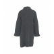 Cappotto in maglia con strass grigio scuro