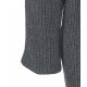 Cappotto in maglia con strass grigio scuro