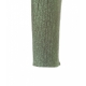 Cropped cardigan a maglia con spilla verde