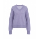 Maglione in misto lana Brook viola