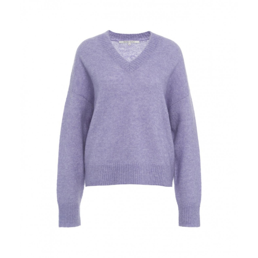 Maglione in misto lana Brook viola
