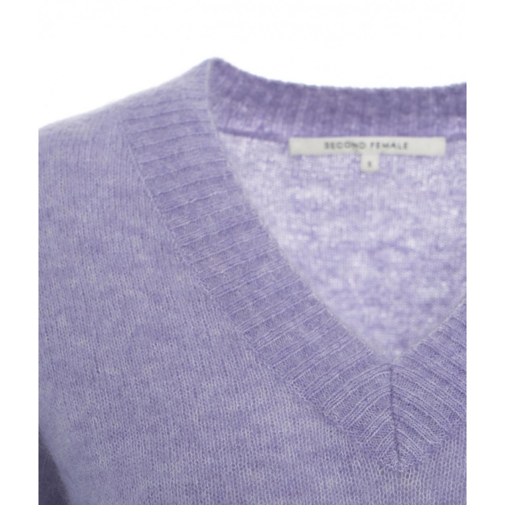 Maglione in misto lana Brook viola