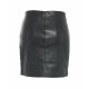 Minigonna Seema in eco pelle nero