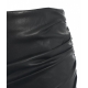Minigonna Seema in eco pelle nero