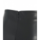 Minigonna Seema in eco pelle nero