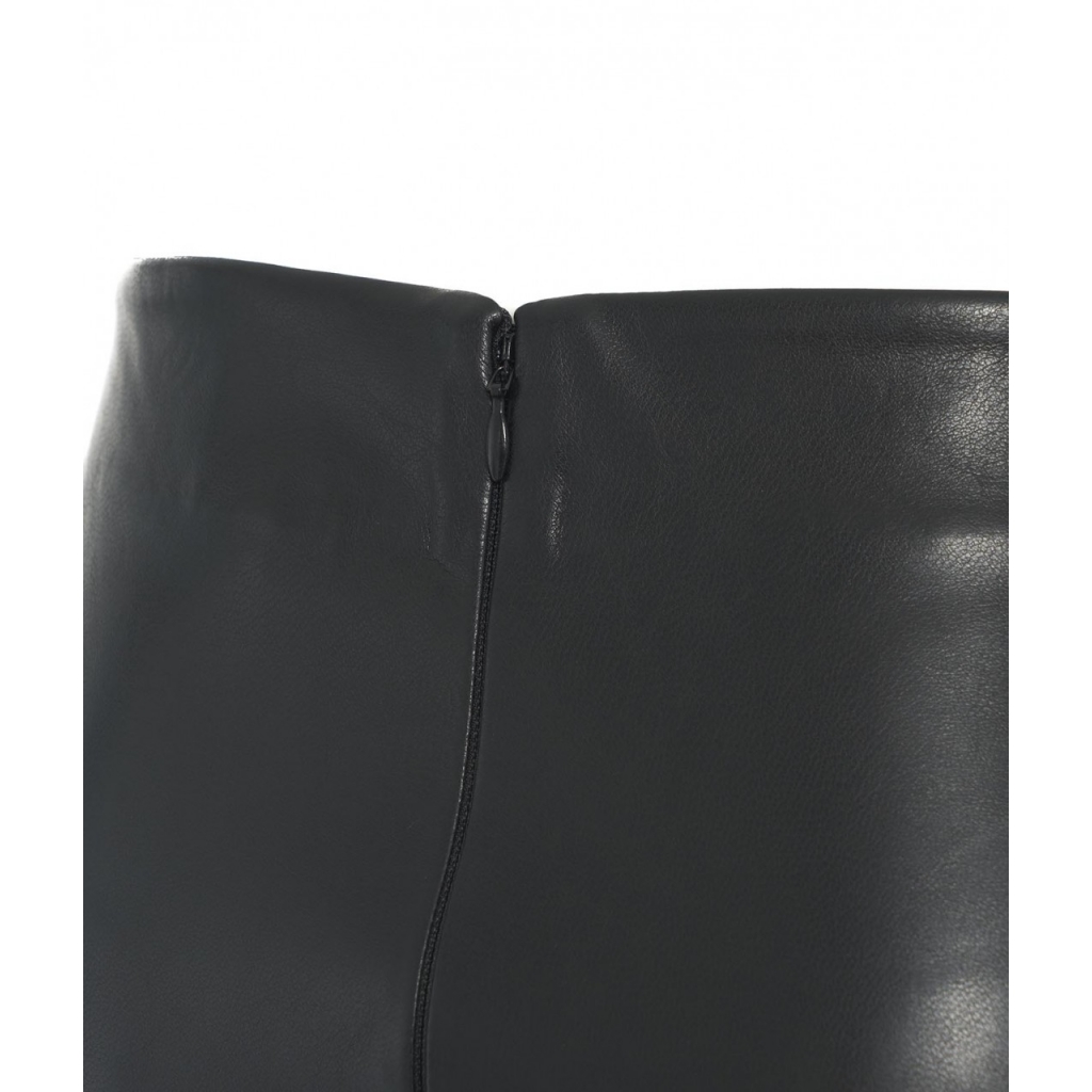 Minigonna Seema in eco pelle nero