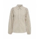 Camicia a righe Cities beige