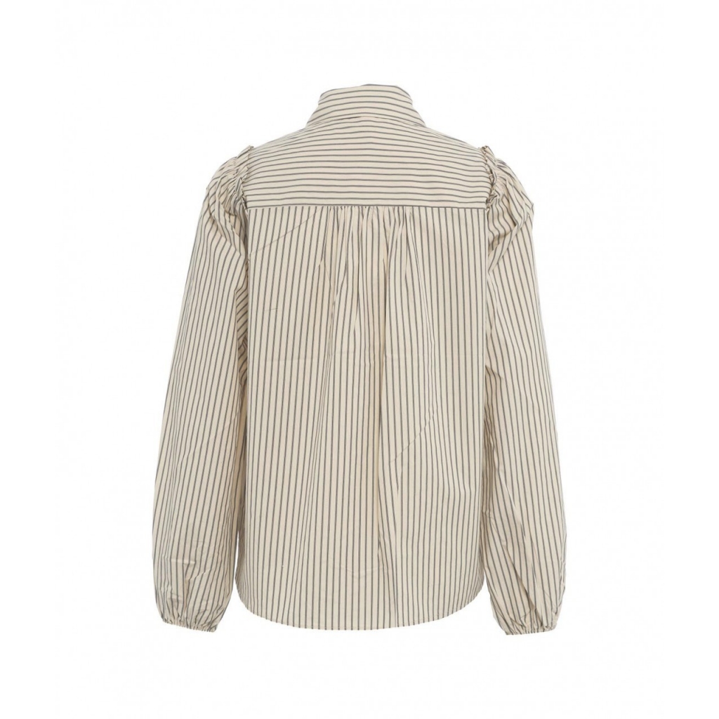 Camicia a righe Cities beige