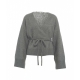 Cardigan a portafoglio Brook grigio