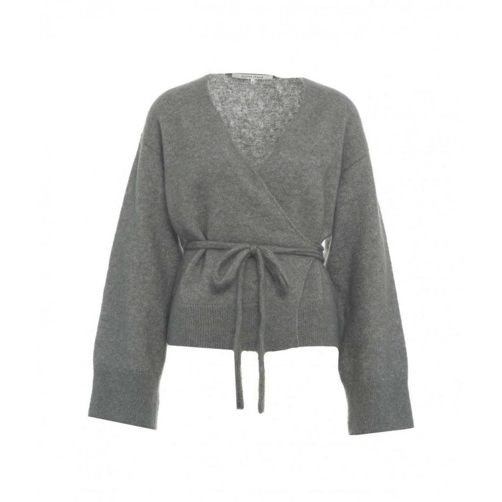 Cardigan a portafoglio Brook grigio