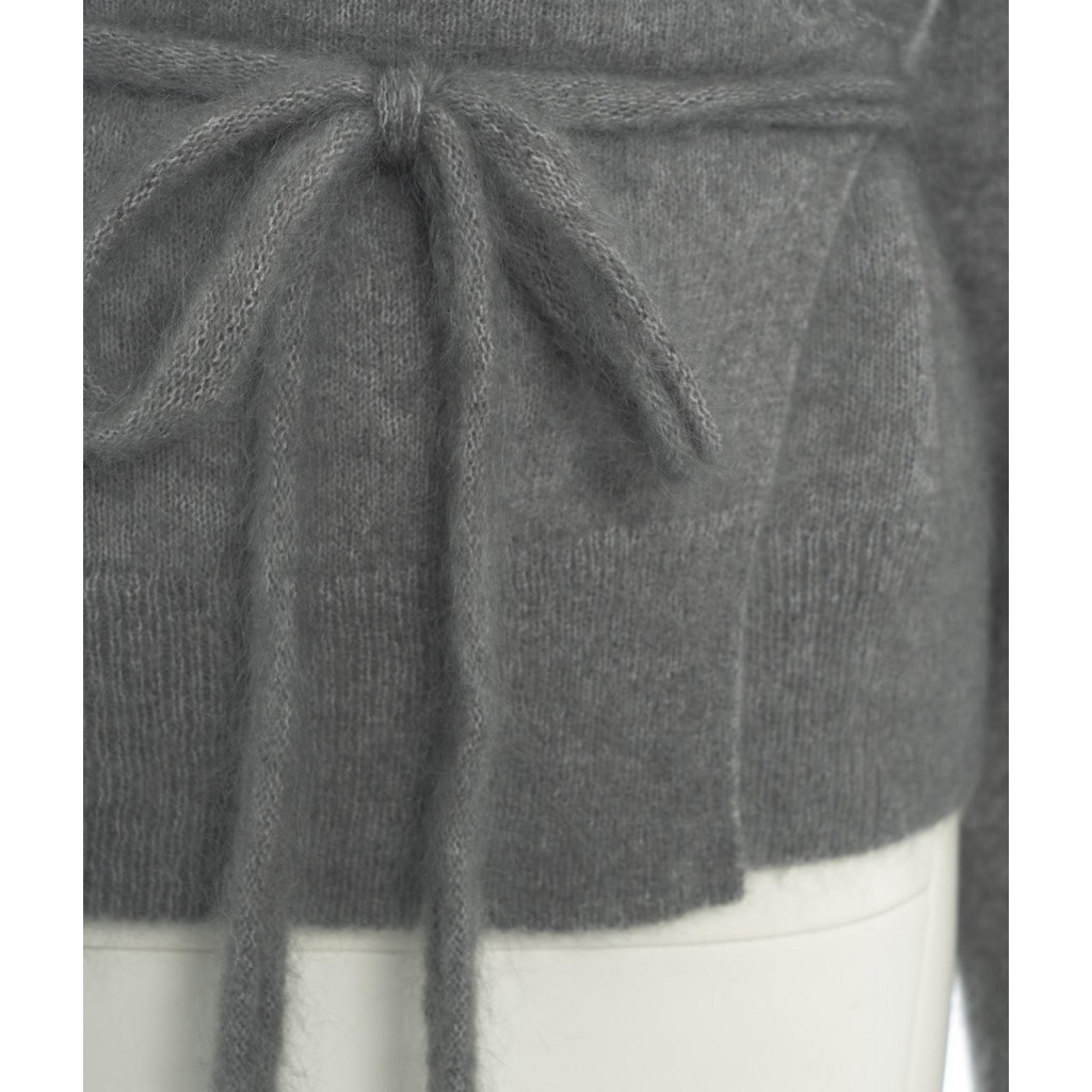 Cardigan a portafoglio Brook grigio
