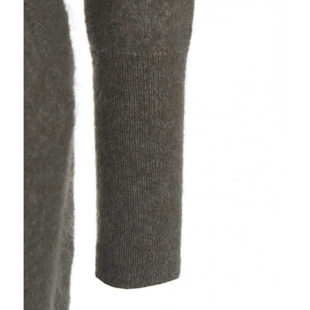 Cardigan lungo Brook marrone