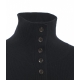 Cardigan con collo alto Ofia nero