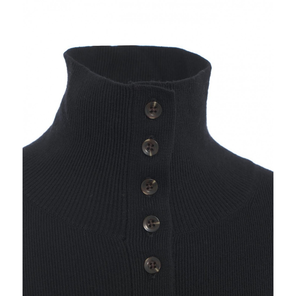 Cardigan con collo alto Ofia nero