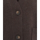Cardigan in maglia melange Cler marrone scuro