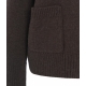Cardigan in maglia melange Cler marrone scuro