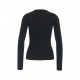 Maglione a coste Camb nero