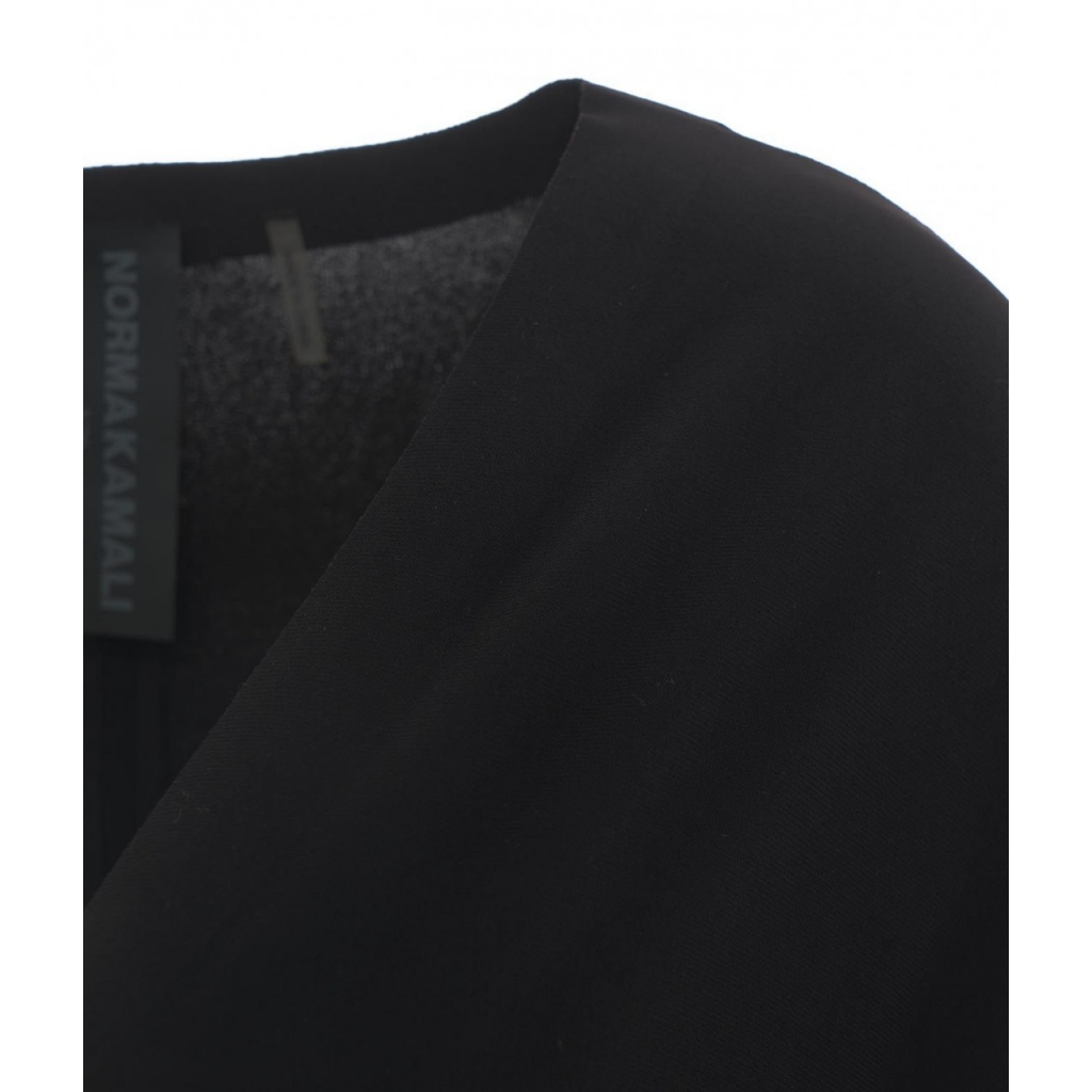 Abito maxi fit and flare nero