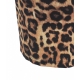 Midi abito con stampa animalier marrone