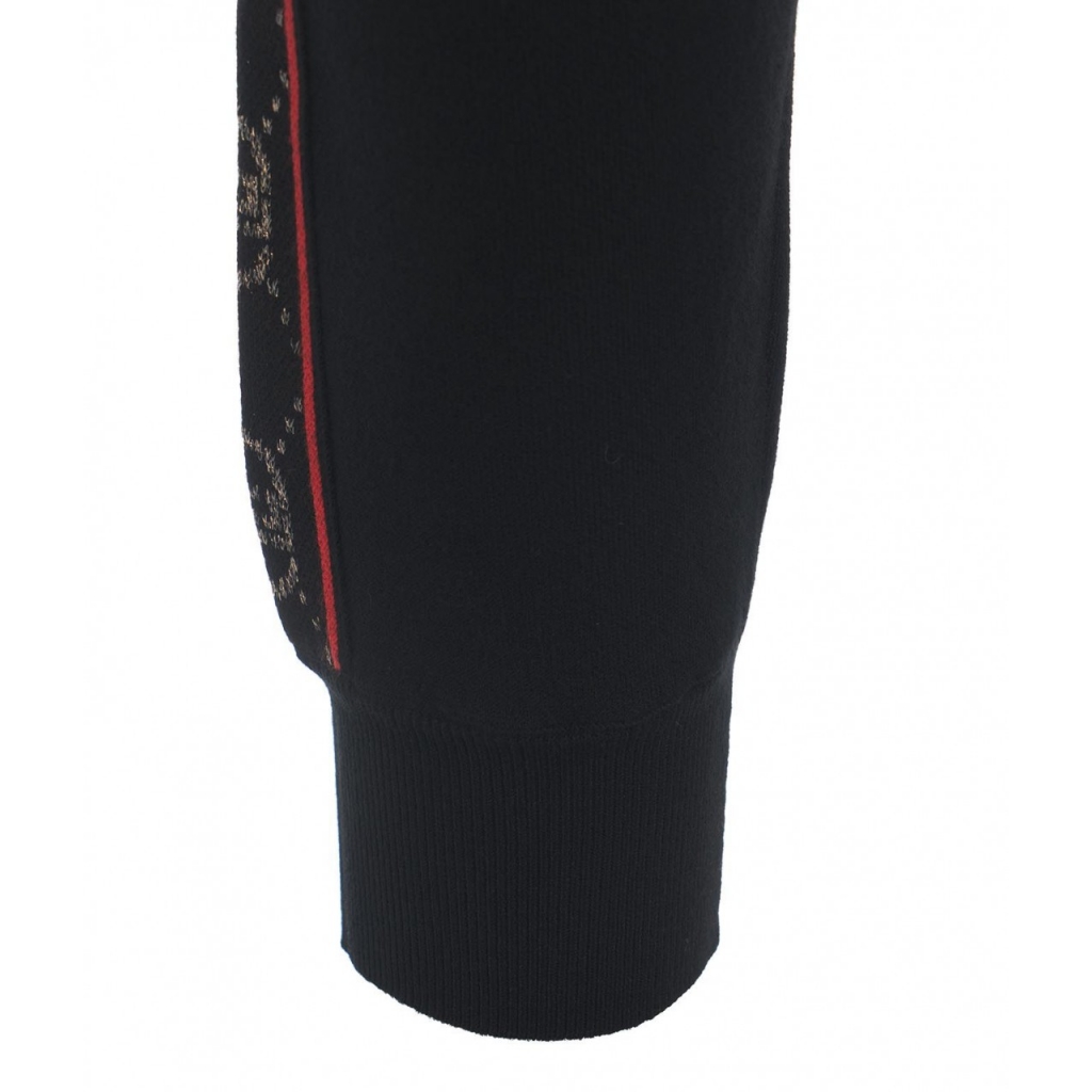 Pantaloni jogging a maglia nero