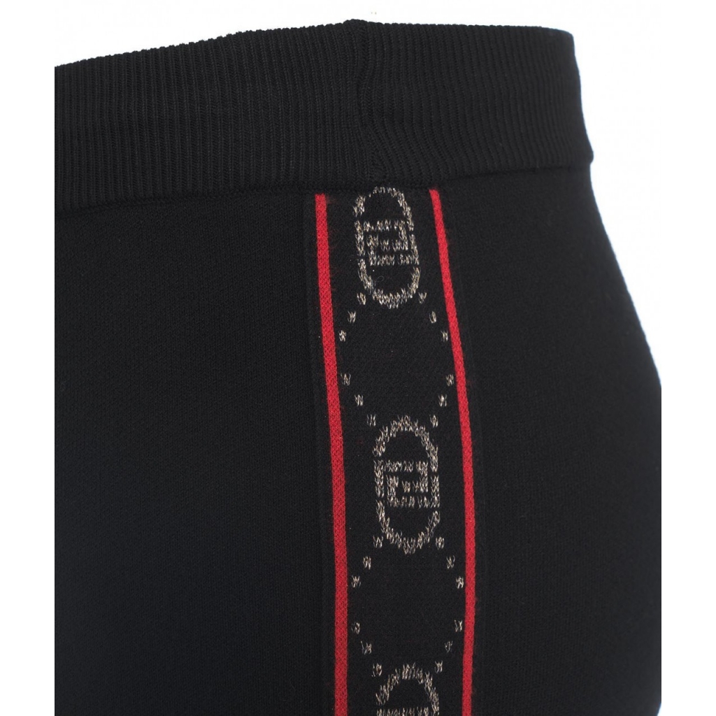 Pantaloni jogging a maglia nero