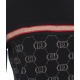 Abito in maglia con logo nero