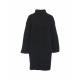 Cappotto in maglia con strass nero