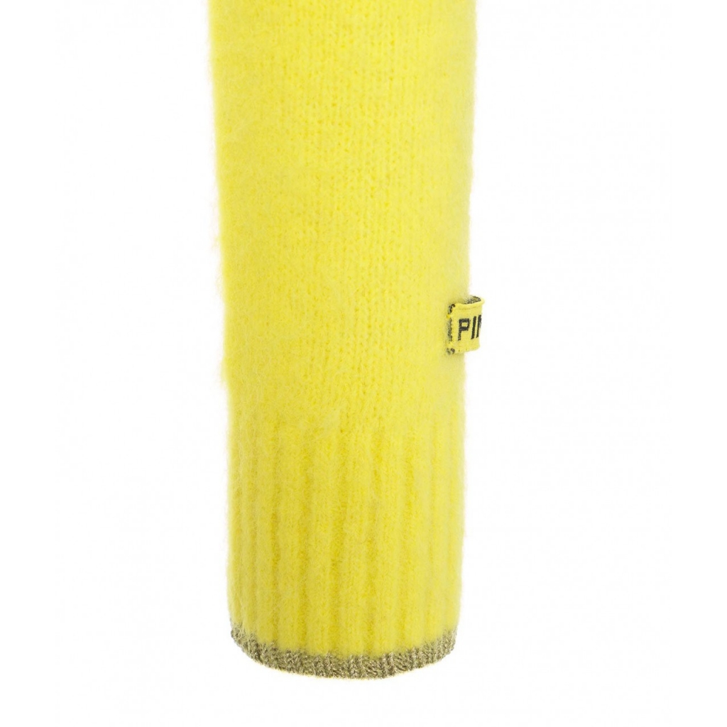 Cardigan cropped morbido giallo