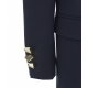 Blazer gessato Rapisardi blu scuro