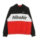felpa cappuccio uomo air pullover hoodie BLACK/WHITE/UNIVERSITY RED/WHITE