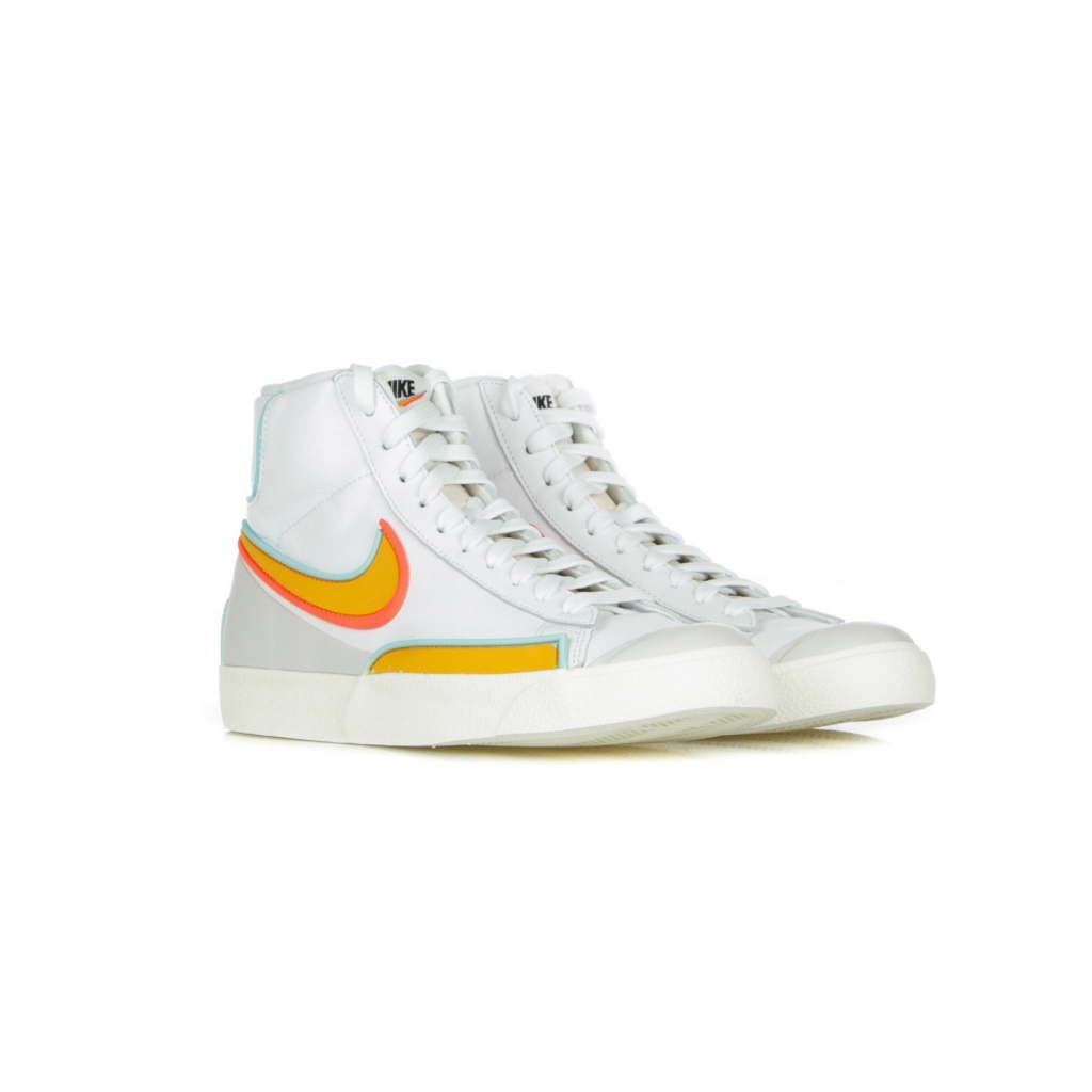 scarpa alta uomo blazer mid 77 infinite WHITE/KUMQUAT/AURORA GREEN