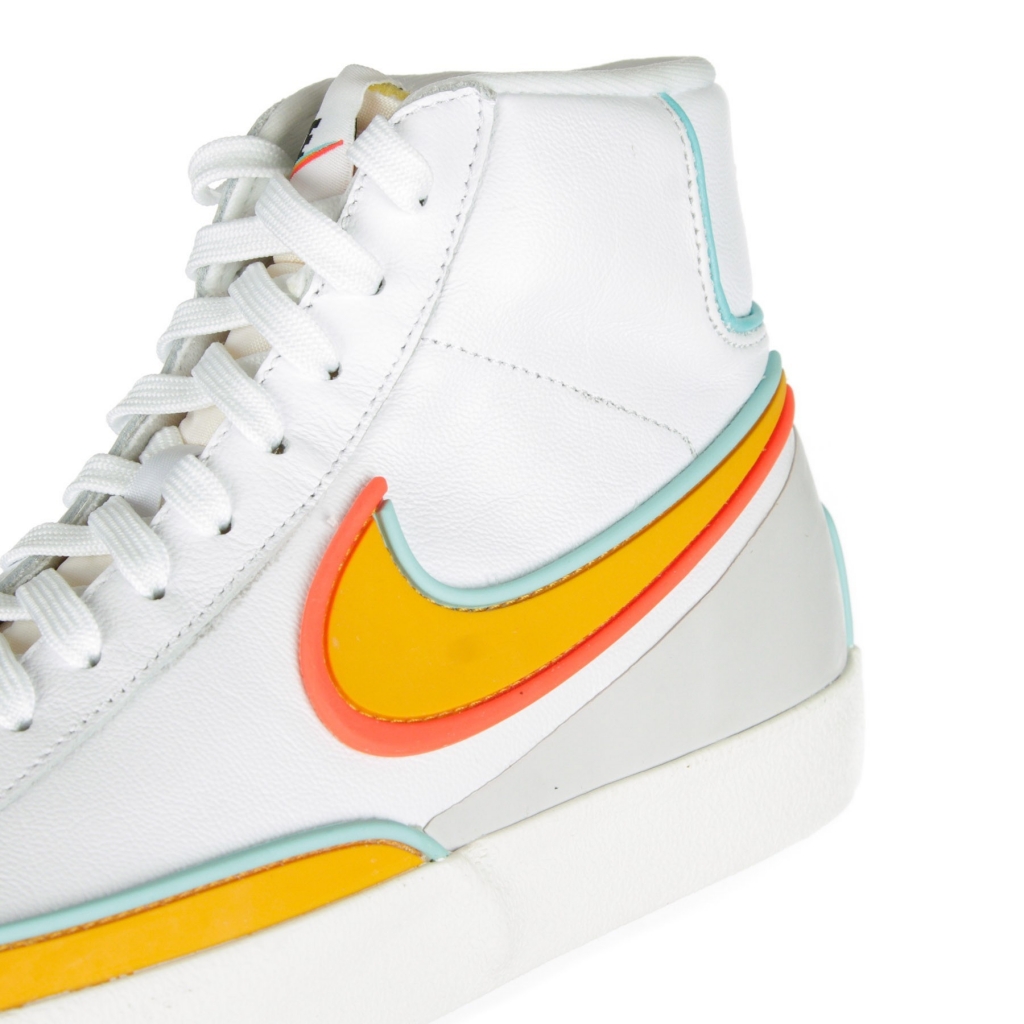 scarpa alta uomo blazer mid 77 infinite WHITE/KUMQUAT/AURORA GREEN
