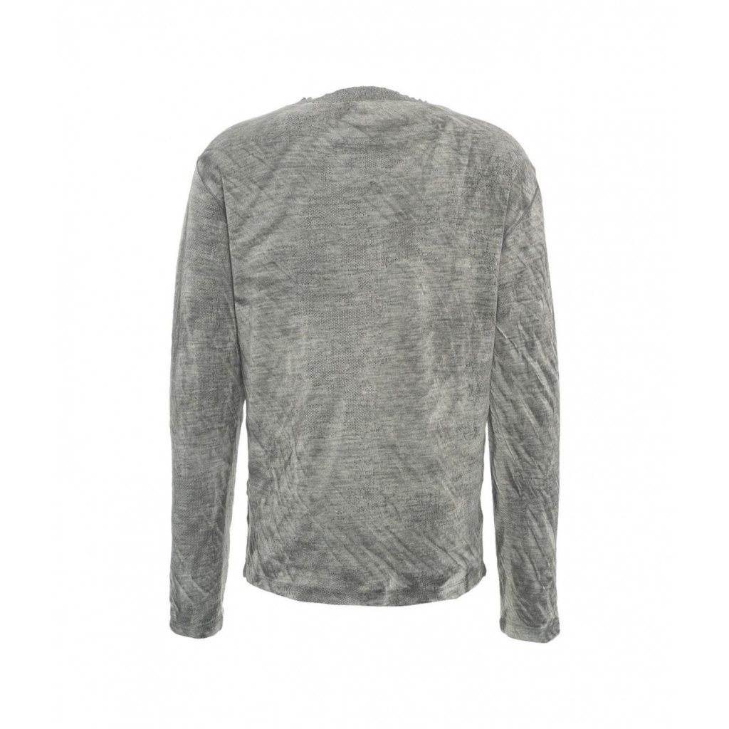 Maglia in look sgualcito grigio