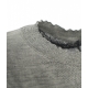 Maglia in look sgualcito grigio