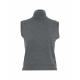 Gilet dolcevita in maglia grigio
