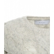 Maglione con dettagli destroyed grigio chiaro