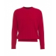 Maglione in maglia intrecciata rosso