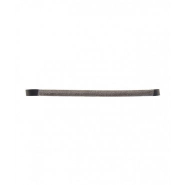 Cintura in pelle nappa argento
