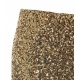 Gonna midi con paillettes oro