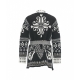Cardigan con cintura nero