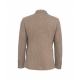 Blazer doppiopetto in felpa marrone chiaro
