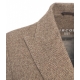 Blazer doppiopetto in felpa marrone chiaro
