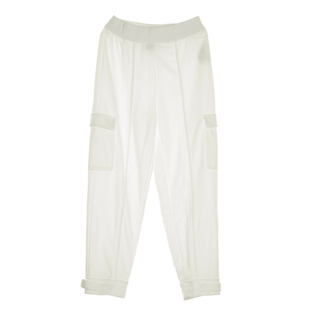 pantalone tuta donna sportswear swoosh WHITE/BLACK
