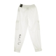 pantalone tuta donna sportswear swoosh WHITE/BLACK