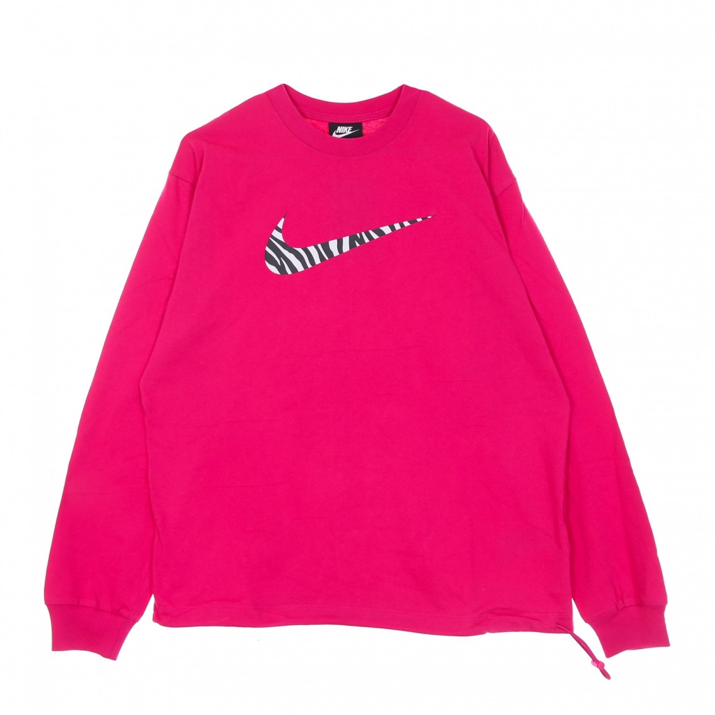 maglietta manica lunga donna sportswear icon clash l/s top FIREBERRY/PURPLE CHALK