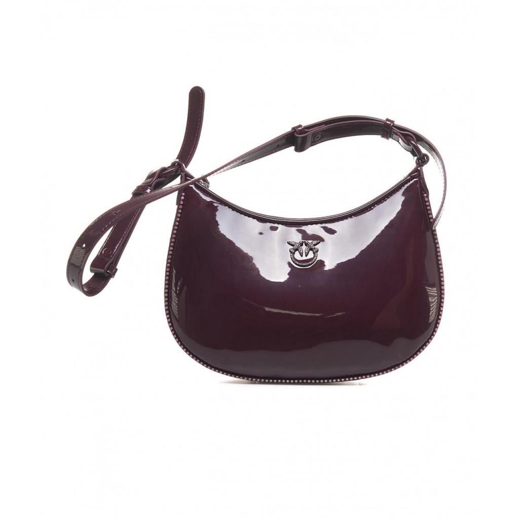 Borsa a spalla Half Moon Mini bordeaux