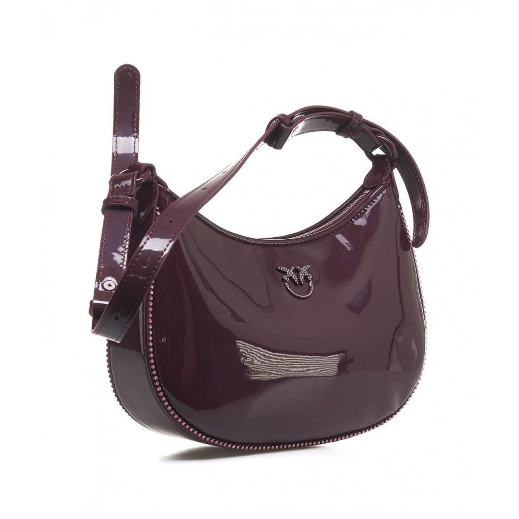 Borsa a spalla Half Moon Mini bordeaux