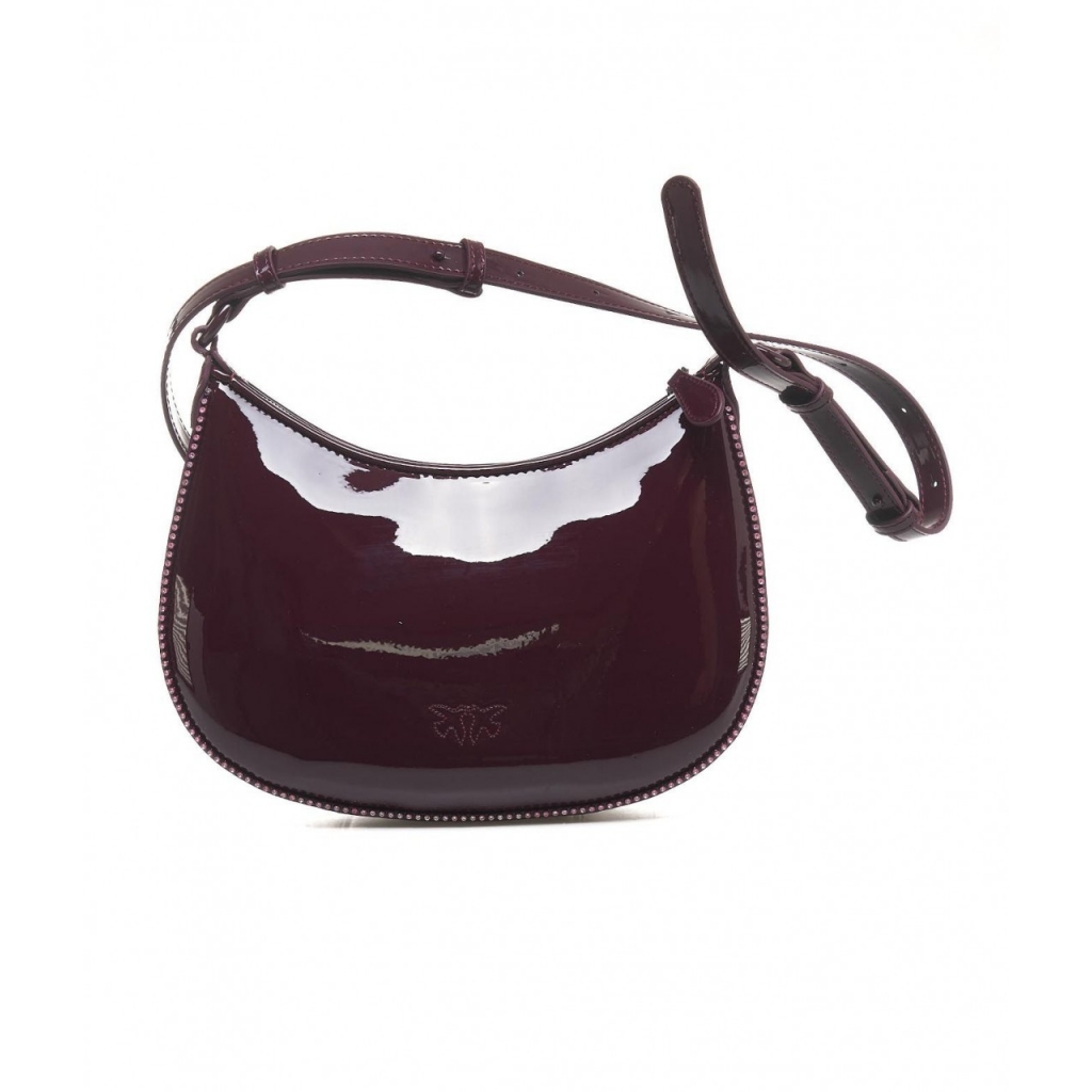 Borsa a spalla Half Moon Mini bordeaux