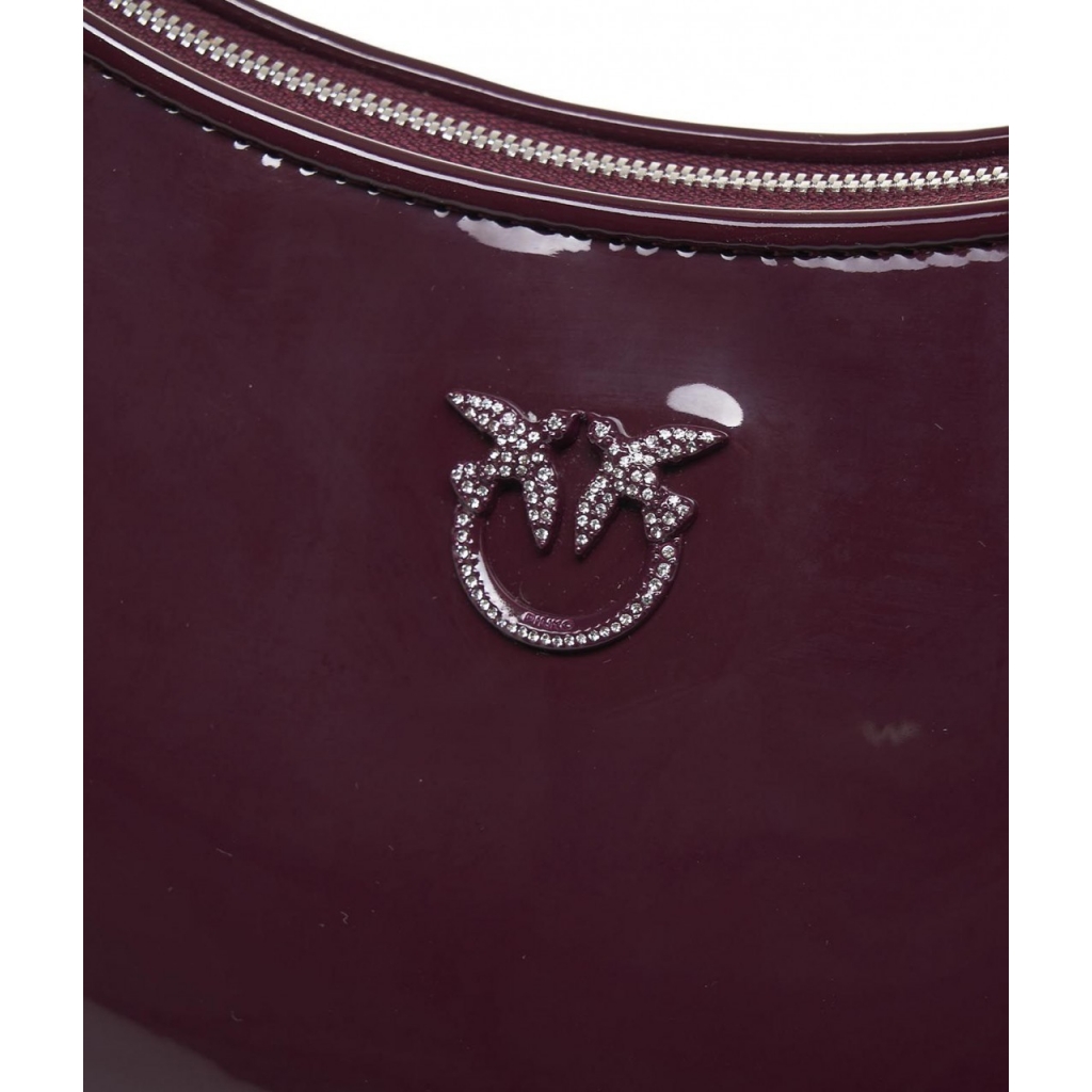Borsa a spalla Half Moon Mini bordeaux