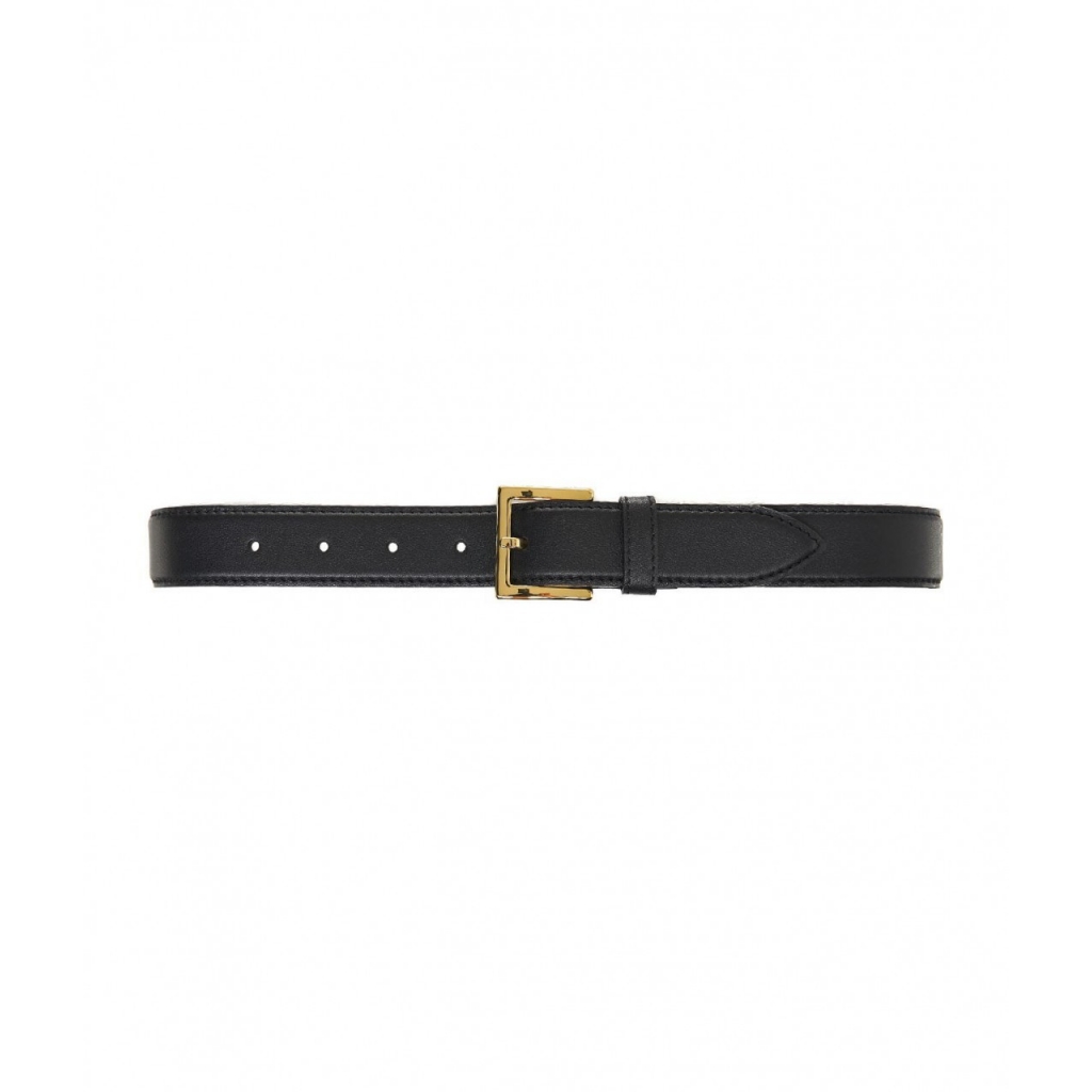 Cintura in pelle nappa nero